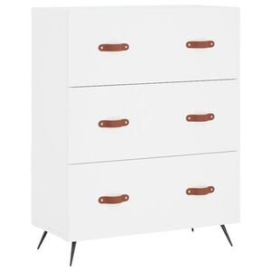 vidaXL Kommode Wei&szlig; 69,5x34x90 cm Holzwerkstoff