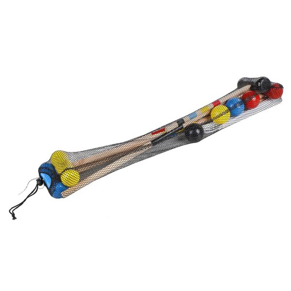 HI 18-tlg. Krocket-Spiel f&uuml;r 4 Spieler Holz