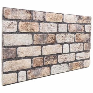 vidaXL Wandpaneele 10 stk. 100 x 50 cm Hellbraun EPS-Schaum