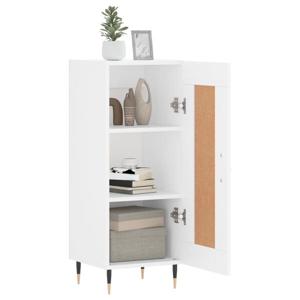 vidaXL Sideboard Wei&szlig; 34,5x34x90 cm Holzwerkstoff