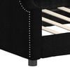 vidaXL Tagesbett Schwarz 80x200 cm Stoff