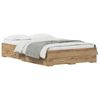 vidaXL Bettrahmen Artisan-Eiche 120 x 190 cm Holzwerkstoff