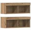 vidaXL TV-Schr&auml;nk 4 pcs Artisan-Eiche Holzwerkstoff