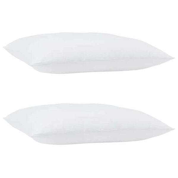 vidaXL Winterbettdecke mit Kissen 3 pcs Weiß Mikrofaser