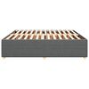 vidaXL Bettgestell ohne Matratze Dunkelgrau 180x200 cm Stoff