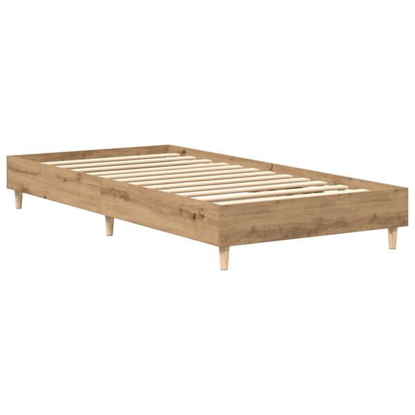vidaXL Bettgestell ohne Matratze Artisan-Eiche 90x190cm Holzwerkstoff