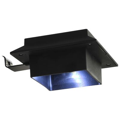 vidaXL Solar-Außenleuchten 12 Stk. LED Rechteckig 12 cm Schwarz