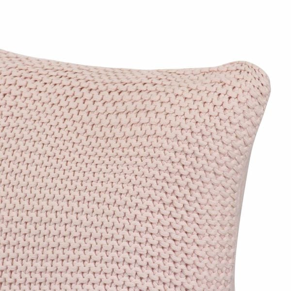 vidaXL Wurfkissen Geflecht mit Kissen 2 pcs Rosa 45 x 45 cm Baumwolle