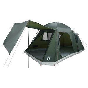 vidaXL H&uuml;tten-Zelt 8 Personen Armeegr&uuml;n Polyester und Stahl