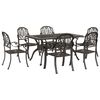 vidaXL 7-tlg. Garten-Essgruppe Bronzen Aluminiumguss