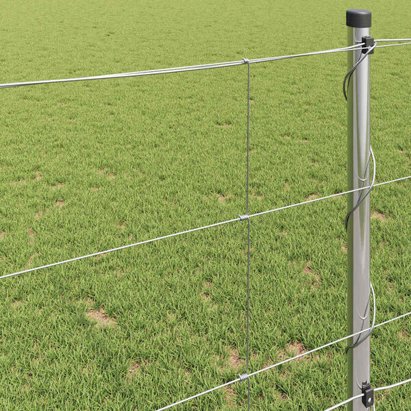 vidaXL Wildzaun Grau 1 x 10 m Stahl