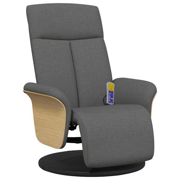 vidaXL Massage Relaxsessel Dunkelgrau 79 x 87 x 104,5 cm Stoff
