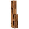 vidaXL Badezimmerschrank Altholz-Optik 25x25x170 cm Holzwerkstoff