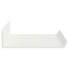vidaXL Schwebendes Regal Wandmontiert 4 pcs Wei&szlig; 40 x 9 x 2,5 cm Stahl