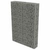 vidaXL Gabionenwand mit Abdeckung Verzinkter Stahl 100&times;20&times;150 cm