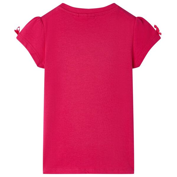 Kinder-T-Shirt Knallrosa 116