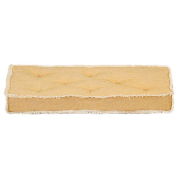 vidaXL Palettensofa-Kissen Gelb 73x40x7 cm