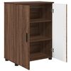 vidaXL Badezimmerschrank mit T&uuml;r Braun Eichen-Optik 60 x 35 x 80 cm