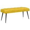 vidaXL Bank mit Knopfheftung Gelb 110 x 40 x 46 cm Samt