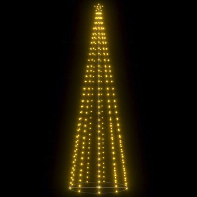vidaXL Weihnachtsbaum in Kegelform 330 LEDs Warmweiß 100x300 cm