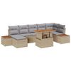 vidaXL Garten-Sofa-Set 8 stk. Beige Poly Rattan