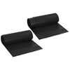 vidaXL Dimpled Drainage Sheet 2 pcs Schwarz 0,5 x 20 m HDPE