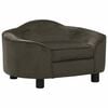 vidaXL Hundesofa Dunkelgrau 67x47x36 cm Pl&uuml;sch