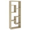 vidaXL Wandregal Sonoma-Eiche 36x16x90 cm Holzwerkstoff