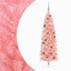 vidaXL K&uuml;nstlicher schlanker Weihnachtsbaum mit Christbaumkugel 180 cm