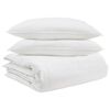 vidaXL Bettdecken Set mit Kissen 3 pcs Wei&szlig; Daunenfeder