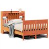 vidaXL Massivholzbett ohne Matratze Wachsbraun 120x190 cm Kiefernholz