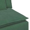 vidaXL Modulares Sofa Endmodul mit Armlehne Kissen Dunkelgrün 100cm