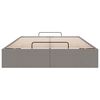 vidaXL Ottoman-Bett ohne Matratze Taupe 120x190 cm Stoff