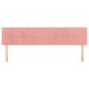 vidaXL Kopfteile 2 Stk. Rosa 100x5x78/88 cm Samt