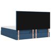 vidaXL Ottoman-Bett mit Matratze & LEDs Blau 160x200 cm Stoff