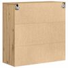 vidaXL Wandschrank Eiche handwerklich 80 x 33 x 80 cm Holzwerkstoff