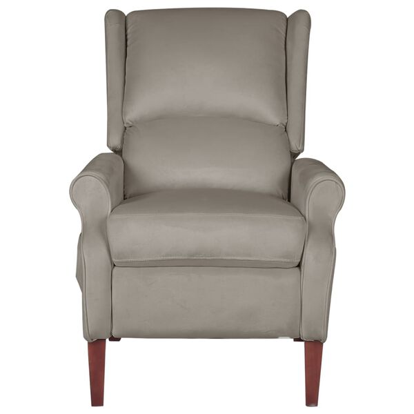 vidaXL Relaxsessel Hellgrau Samt