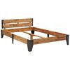 vidaXL Massivholzbett Akazie Geb&uuml;rstet 160x200 cm
