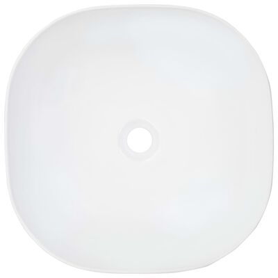 vidaXL Waschbecken 42,5 x 42,5 x 14,5 cm Keramik Weiß