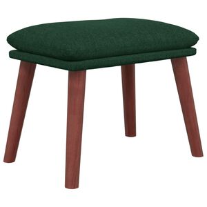 vidaXL Fu&szlig;hocker Dunkelgr&uuml;n 45x29,5x35 cm Stoff