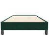 vidaXL Boxspringbett ohne Matratze Dunkelgr&uuml;n 90x220 cm Samt
