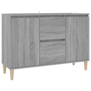 vidaXL Sideboard Grau Sonoma-Eiche 103,5x35x70 cm Holzwerkstoff