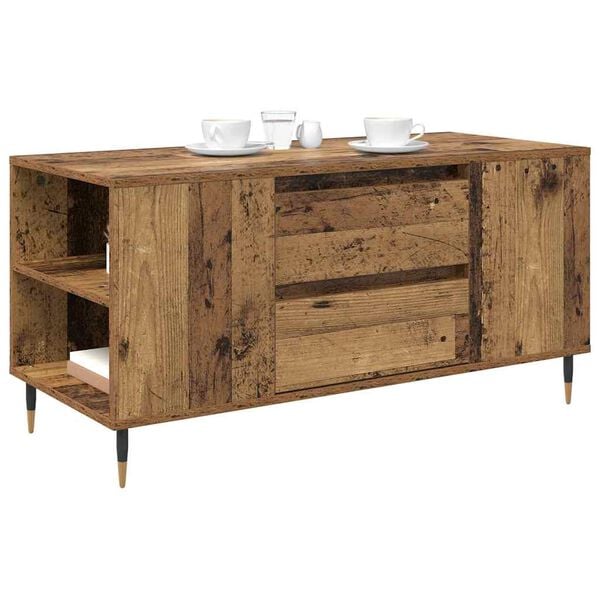 vidaXL Couchtisch Altholz 102 x 44,5 x 50 cm Holzwerkstoff