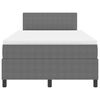 vidaXL Boxspringbett Hellgrau und Weiß 193 x 120 x 88 cm Cordstoff
