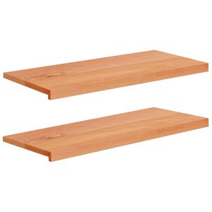 vidaXL Fensterb&auml;nke 2 stk. Lackiert 90 x 40 x 2 cm Massivholz Buche