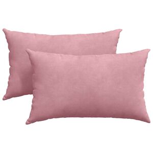 vidaXL Sofakissen 2 St&uuml;ck Rosa 50 x 30 cm Cordstoff