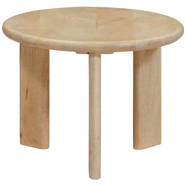 vidaXL Nesting-Couchtische 2 pcs Schwarz Massivholz Mango