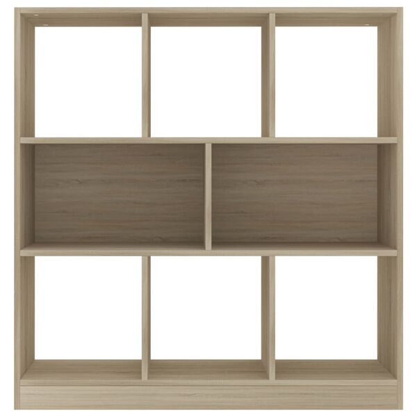 vidaXL Bücherregal Sonoma-Eiche 97,5x29,5x100 cm Holzwerkstoff