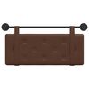 vidaXL H&auml;ngevorderseite Wandmontiert Braun 100 cm Kunstleder