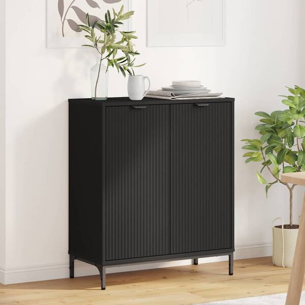 vidaXL Sideboard Schwarz 69,5 x 33 x 82 cm Holzwerkstoff